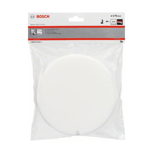 Foam disc (white), polisher, 170 mm - image 02