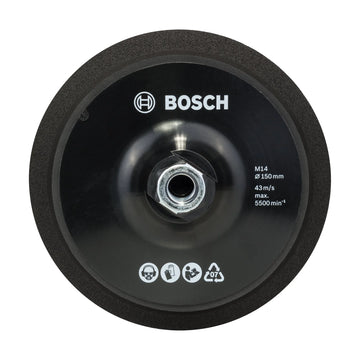 M14 backing pad, 150 mm diameter, with Hook & Loop-type fastening system - image 01
