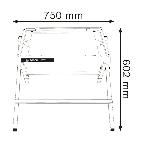 Bosch Table Saw Stand GTA 6000 for GTS 10 XC (Stand Only) - image 02