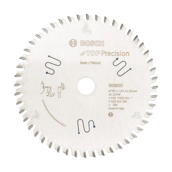Top Precision Best for Wood circular saw blade
 165 x 20 x 1,8 mm, 48 - image 01