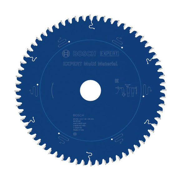 EXPERT Multi Material Circular Saw Blade, 216 x 2.4/1.8 x 30 mm, T64 - image 01