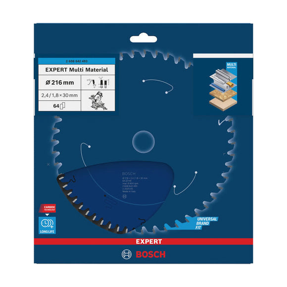 EXPERT Multi Material Circular Saw Blade, 216 x 2.4/1.8 x 30 mm, T64 - image 02
