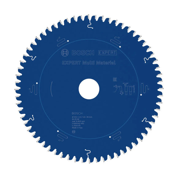 EXPERT Multi Material Circular Saw Blade, 216 x 2.4/1.8 x 30 mm, T64 - image 03