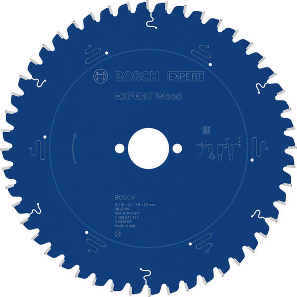 EXPERT Wood Circular Saw Blade, 216 x 2.4/1.8 x 30 mm, T48