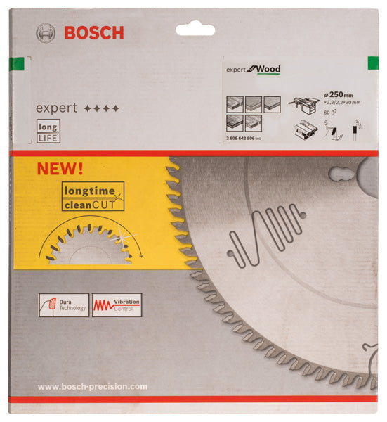 Expert for Wood circular saw blade
 250 x 30 x 3,2 mm, 60