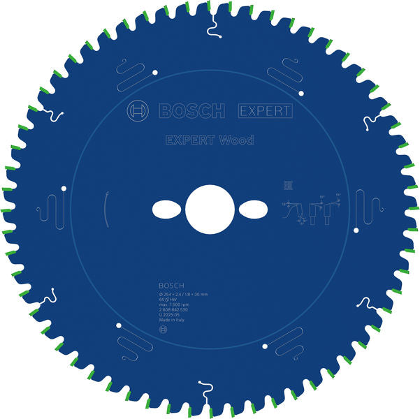 EXPERT Wood Circular Saw Blade, 254 x 2.4/1.8 x 30 mm, T60
 254 x 30 x 2,4 mm, 60