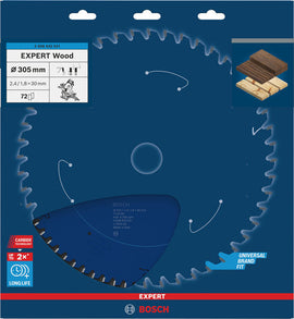 EXPERT Wood Circular Saw Blade, 305 x 2.4/1.8 x 30 mm, T72
 305 x 30 x 2,4 mm, 72 - 0
