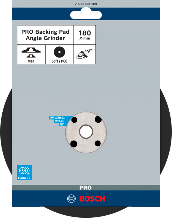 Backing pad 180 mm, 8 500 rpm
