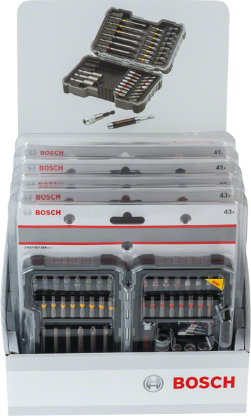 Bosch 41pc Bit and Nutsetter Set, + universal & magnetic holders - 0