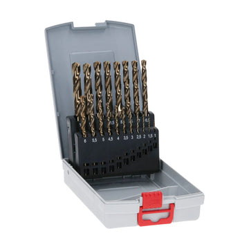 PRO Stainless Steel HSS-Co Twist Drill Bit Set, 19 pcs, 1-10 mm - image 01