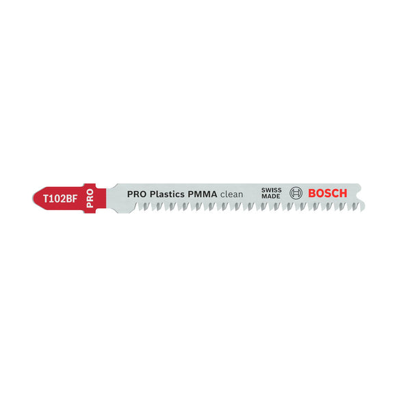PRO Plastics PMMA clean T102BF Jigsaw Blade, 92 mm, 3 pcs - image 01