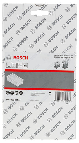 Bosch Polyester flat-pleated filter for GAS 35-55 - 0