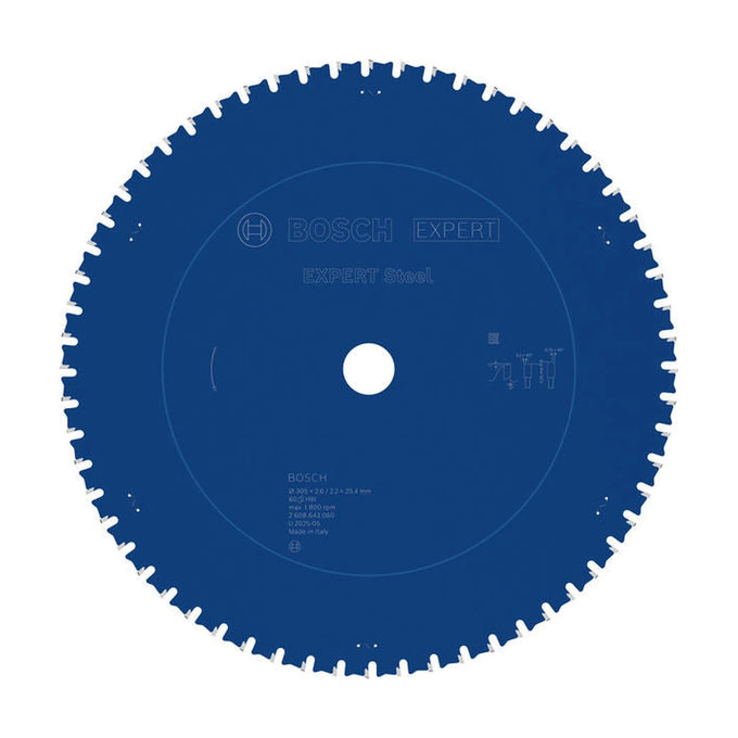EXPERT Steel Circular Saw Blade, 305 x 2.6/2.2 x 25.4 mm, T60
 305 x 25,4 x 2,6 mm, 60 - image 03