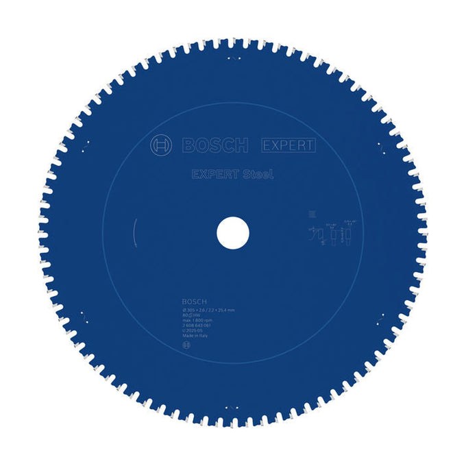 EXPERT Steel Circular Saw Blade, 305 x 2.6/2.2 x 25.4 mm, T80 - image 01