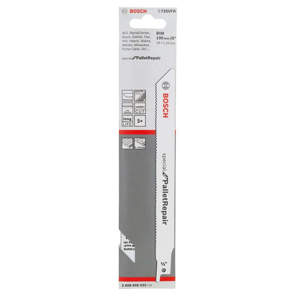 BIM S 1125 VFR Special for Pallet Repair, 225x19x1.25, 5 pc
