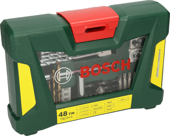 Bosch 48pc V-Line Mixed Drill bit set with Magnetic Holder