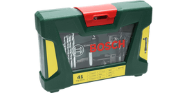 Bosch 41pc V-Line Drill & screwdriver set with Angle driver - 0