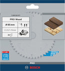 PRO Wood Circular Saw Blade, 85 x 1.1 x 15 mm
 85 x 15 x 1.1mm x 20 for GKS 12V-LI-2