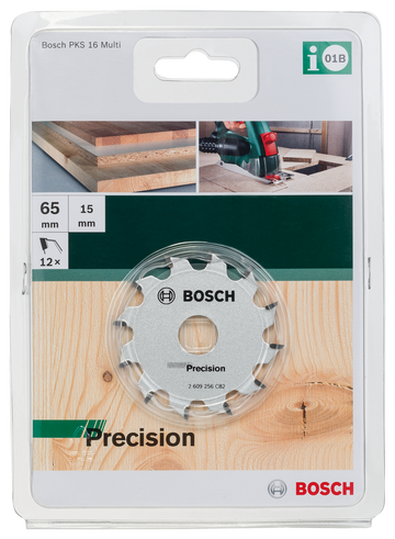 Bosch Circular saw blade for plunge and hand-held circular saws 65 x 15 x 1,6 mm, 12 - 0