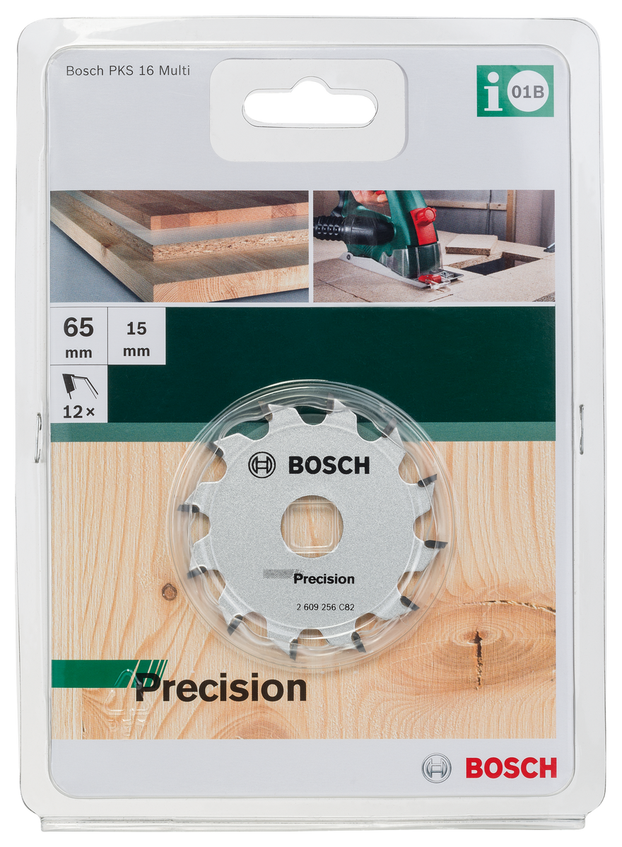 Bosch Circular saw blade for plunge and hand-held circular saws 65 x 15 x 1,6 mm, 12 - 0