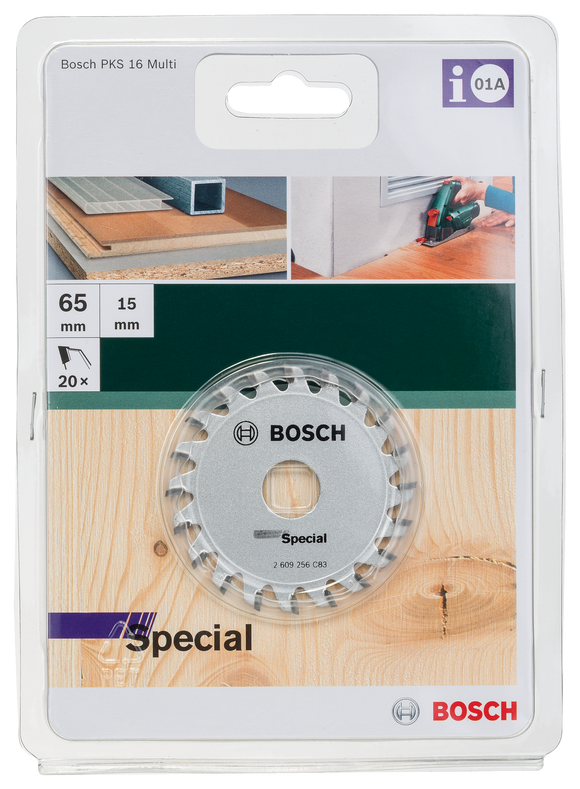 Bosch Circular saw blade for plunge and hand-held circular saws 65 x 15 x 1,6 mm, 20