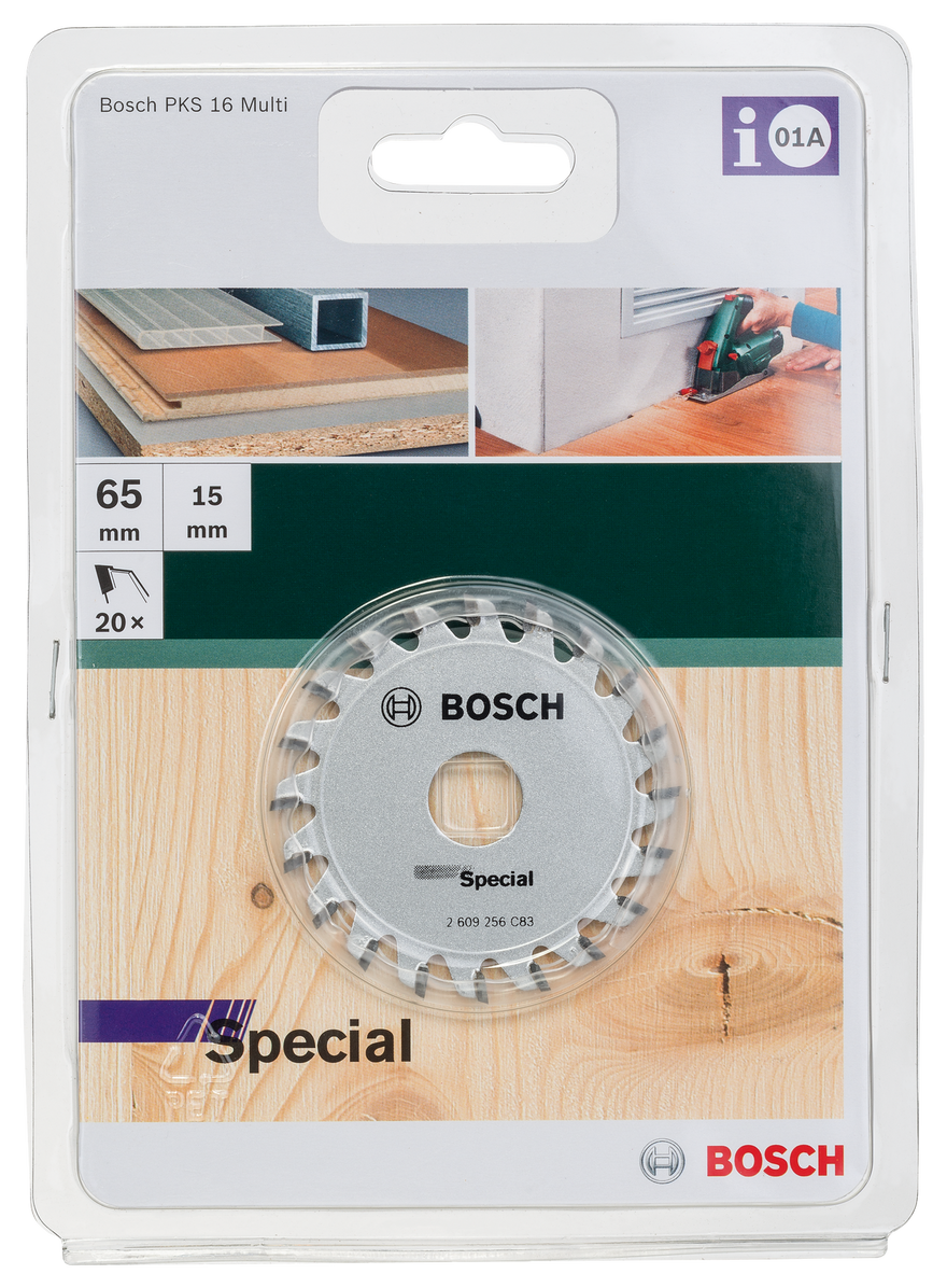 Bosch Circular saw blade for plunge and hand-held circular saws 65 x 15 x 1,6 mm, 20 - 0