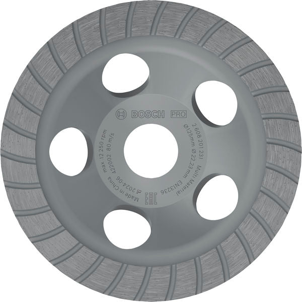 Bosch PRO Multi Material Grinding Head, 5 x 125 x 22.23 mm
