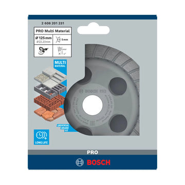 Bosch PRO Multi Material Grinding Head, 5 x 125 x 22.23 mm - image 02