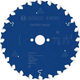 EXPERT Wood Circular Saw Blade, 160 x 2.2/1.6 x 20 mm, T24