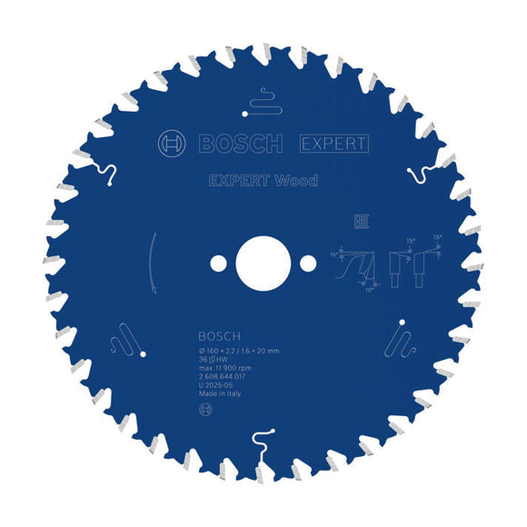 EXPERT Wood Circular Saw Blade, 160 x 2.2/1.6 x 20 mm, T36 - image 01