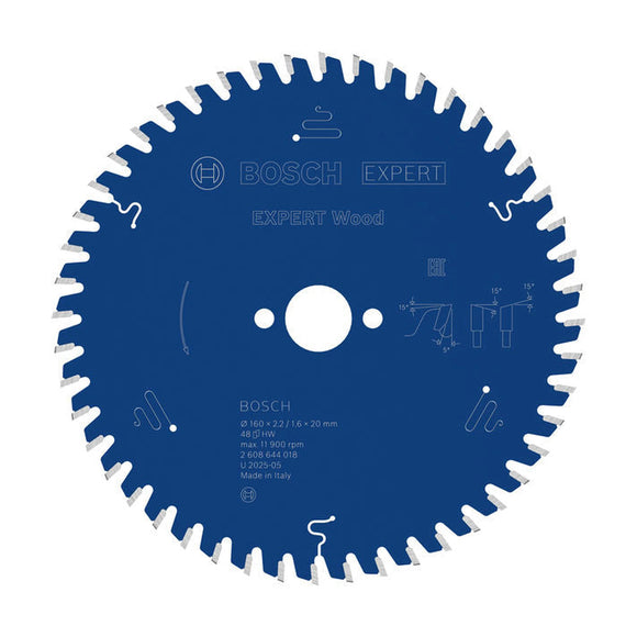 EXPERT Wood Circular Saw Blade, 160 x 2.2/1.6 x 20 mm, T48 - image 01
