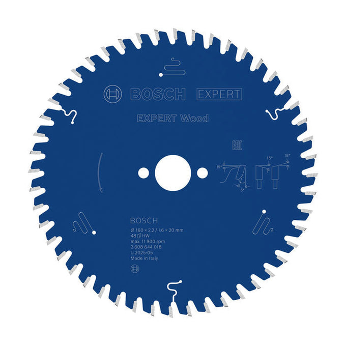 EXPERT Wood Circular Saw Blade, 160 x 2.2/1.6 x 20 mm, T48 - image 01