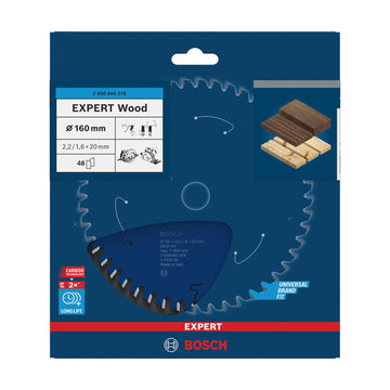 EXPERT Wood Circular Saw Blade, 160 x 2.2/1.6 x 20 mm, T48 - image 02