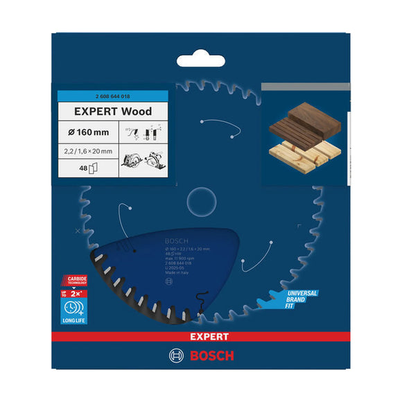 EXPERT Wood Circular Saw Blade, 160 x 2.2/1.6 x 20 mm, T48 - image 02