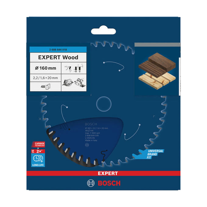 EXPERT Wood Circular Saw Blade, 160 x 2.2/1.6 x 20 mm, T48 - image 02