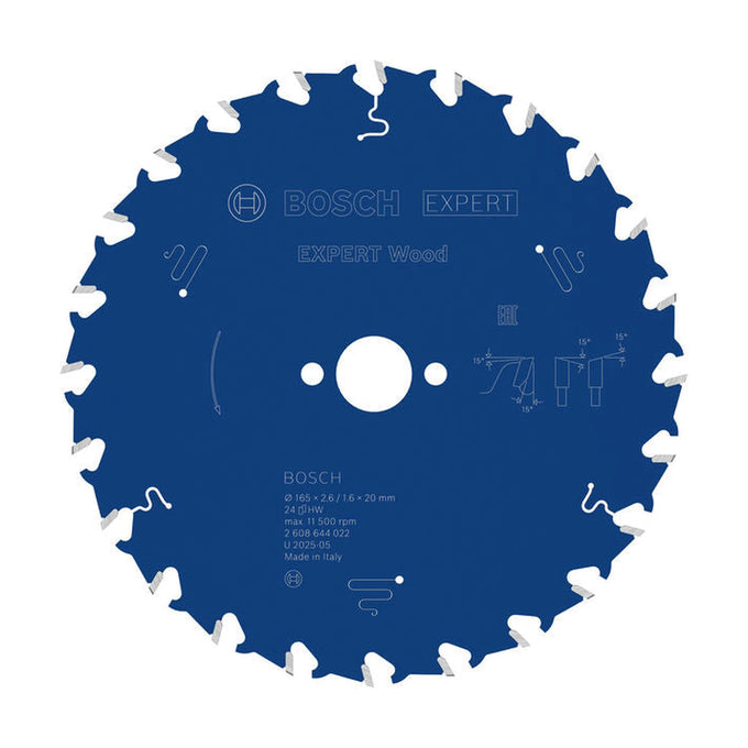 EXPERT Wood Circular Saw Blade, 165 x 2.6/1.6 x 20 mm, T24 - image 01