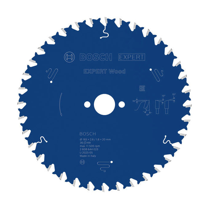 EXPERT Wood Circular Saw Blade, 165 x 2.6/1.6 x 20 mm, T36 - image 01