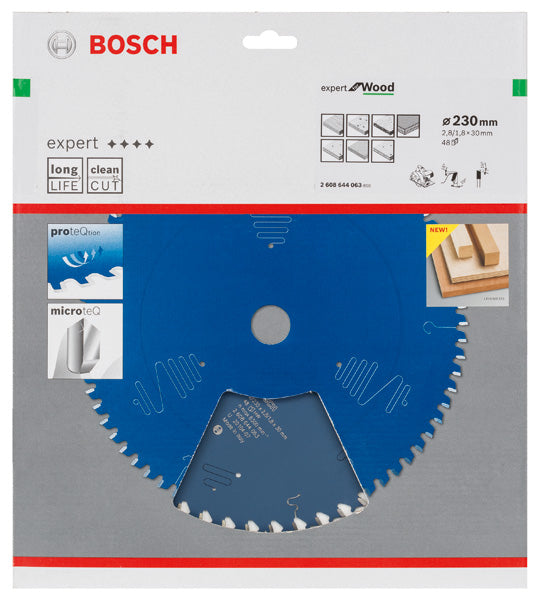 Bosch Circular saw blade Expert for Wood 230 x 30 x 2,8 mm, 48