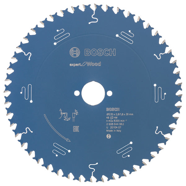 Bosch Circular saw blade Expert for Wood 230 x 30 x 2,8 mm, 48