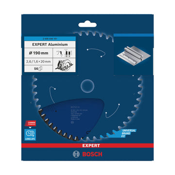 EXPERT Aluminium Circular Saw Blade, 190 x 2.6/1.6 x 20 mm, T56
 190 x 20 x 2,6 mm, 56 - image 02