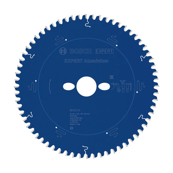 EXPERT Aluminium Circular Saw Blade, 216 x 2.6/1.8 x 30 mm, T64 216 x 30 x 2,6 mm, 64 - image 01