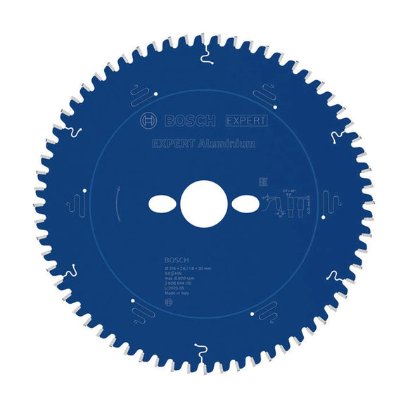 EXPERT Aluminium Circular Saw Blade, 216 x 2.6/1.8 x 30 mm, T64 216 x 30 x 2,6 mm, 64 - image 03