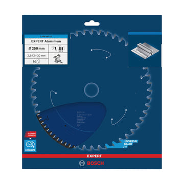 EXPERT Aluminium Circular Saw Blade, 250 x 2.8/2 x 30 mm, T80 - image 02