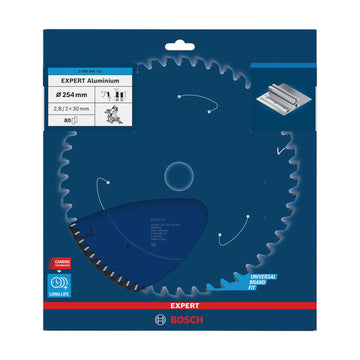 EXPERT Aluminium Circular Saw Blade, 254 x 2.8/2 x 30 mm, T80 - image 02