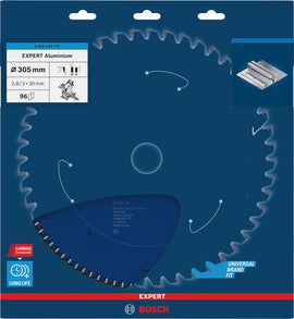 EXPERT Aluminium Circular Saw Blade, 305 x 2.8/2 x 30 mm, T96
 305 x 30 x 2,8 mm, 96 - 0