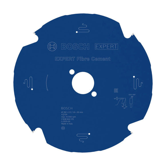 EXPERT Fibre Cement Circular Saw Blade, 190 x 2.2/1.6 x 30 mm, T4 - image 03