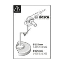 Bosch Attachment, Dust extraction GDE 115/125 FC-T - image 05