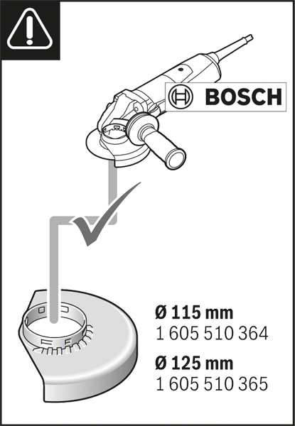 Bosch Attachment, Dust extraction GDE 115/125 FC-T
