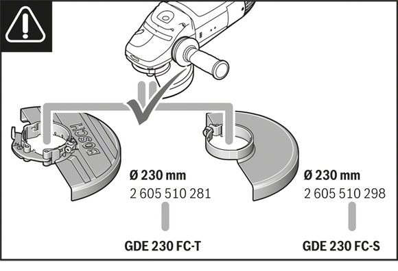 Bosch Attachment, Dust extraction GDE 230 FC-S