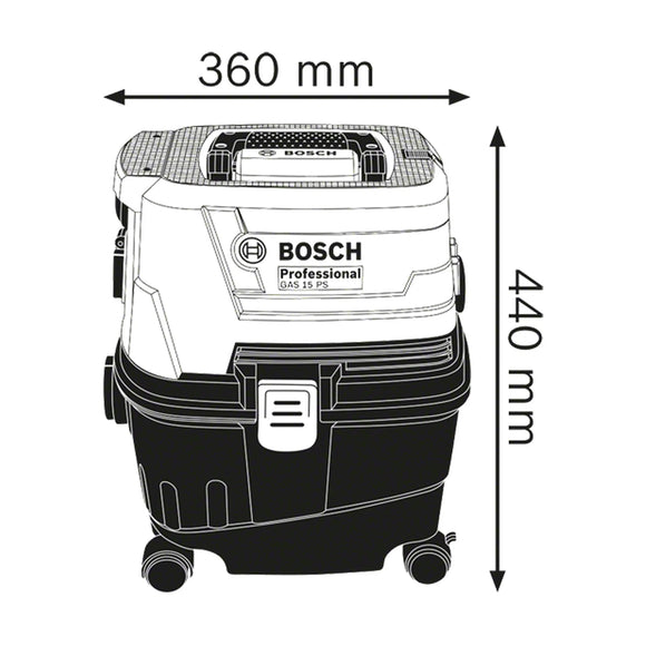 Bosch Vacuum cleaner GAS 15 PS - image 06